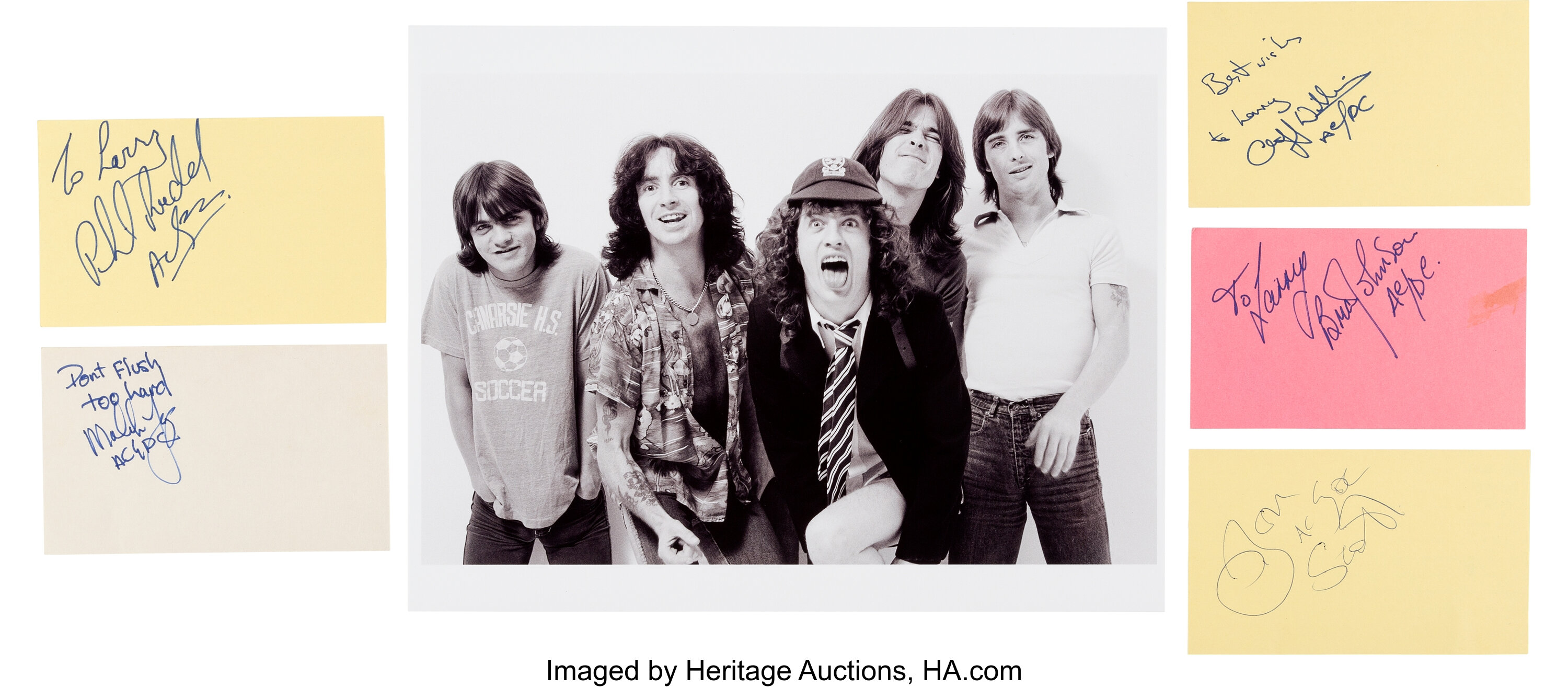 AC/DC Autograph Collection (5). ... Music Memorabilia Autographs | Lot ...