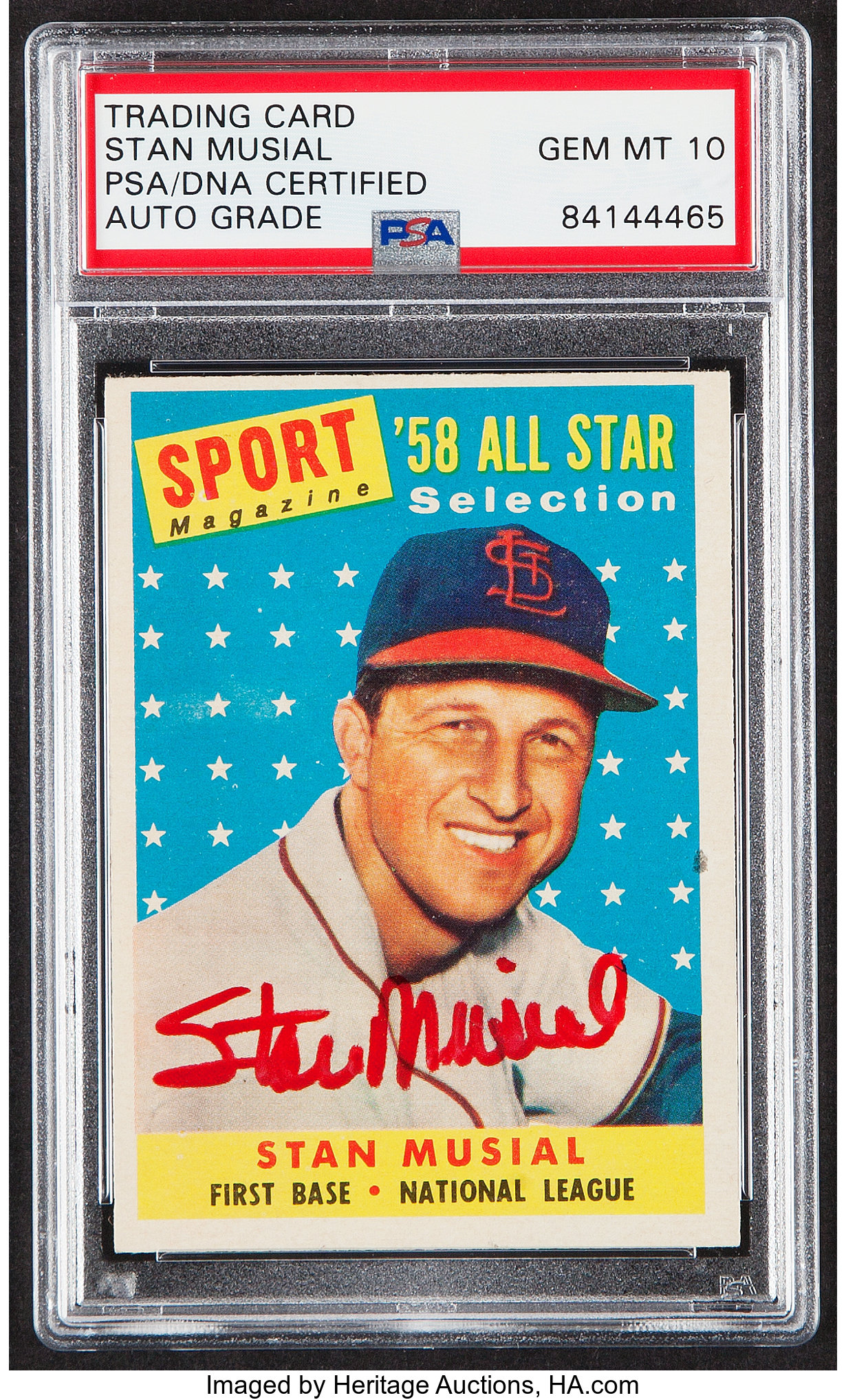 Stan musial sport magazine card