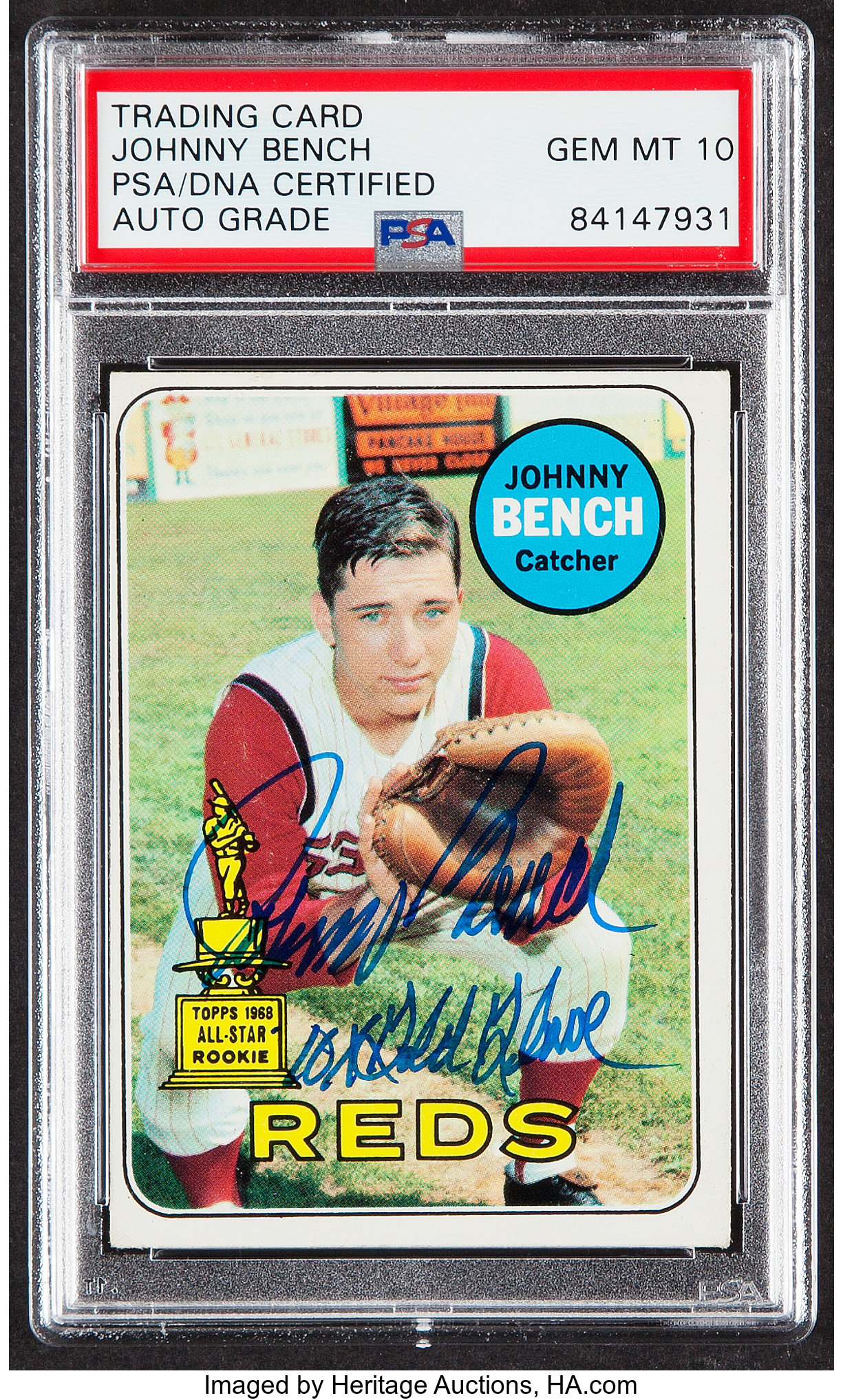 Johnny Bench Signed 10 X 8 Photo Auction