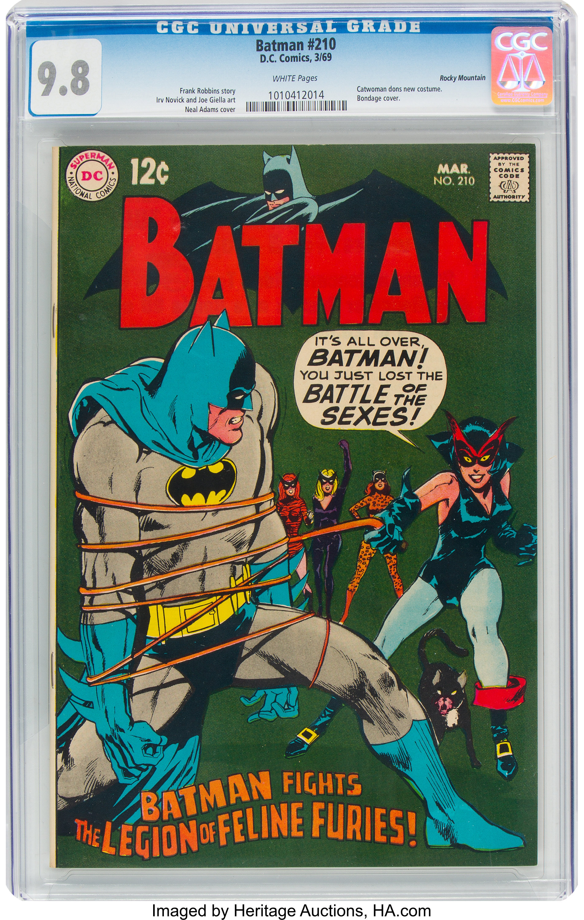 Batman #210 Rocky Mountain Pedigree (DC, 1969) CGC NM/MT  White | Lot  #96401 | Heritage Auctions