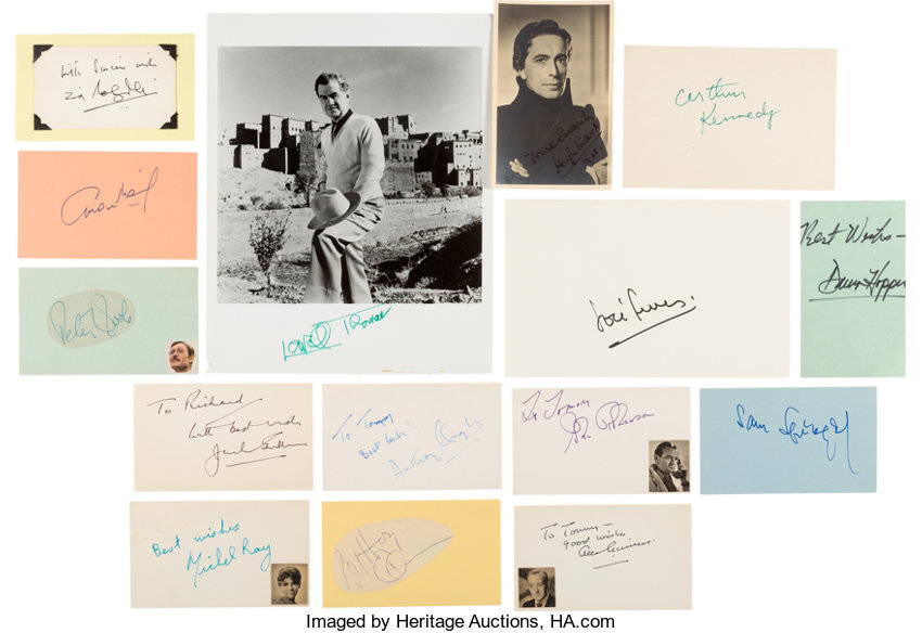 Lawrence Of Arabia Cast Autograph Collection 15 1962 Lot 89652 Heritage Auctions