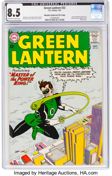 Silver Age (1956-1969):Superhero, Green Lantern #22 Murphy Anderson File Copy (DC, 1963) CGC VF+ 8.5 Off-white to white pages....