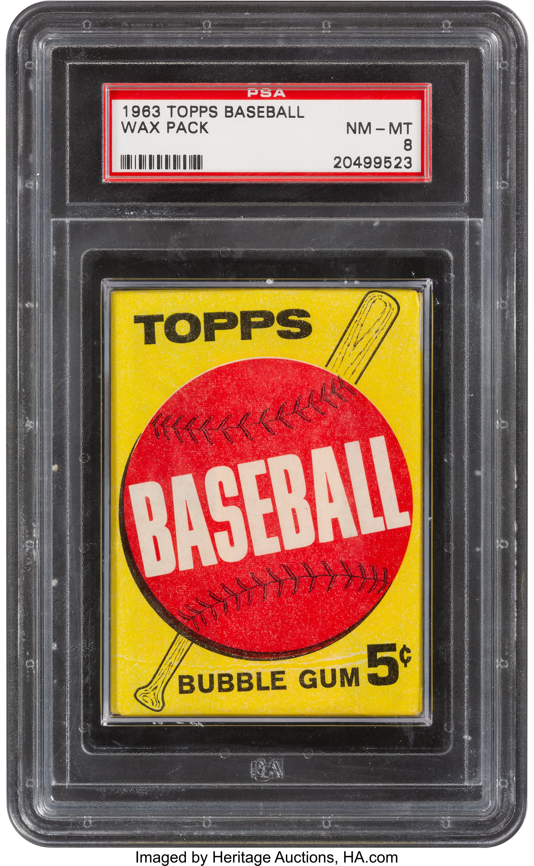 1967 TOPPS BASEBALL 5 CENTS WAX WRAPPER NM/MT
