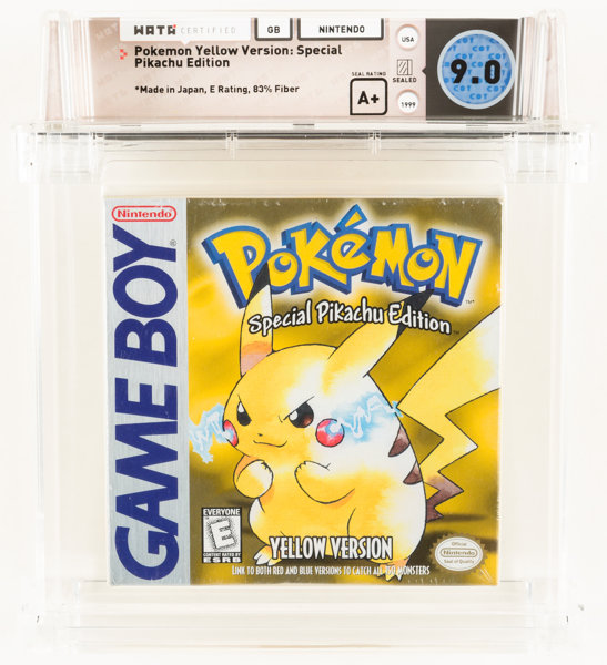 Pokemon Yellow Made In Japan 83 Fiber Wata 90 A Sealed