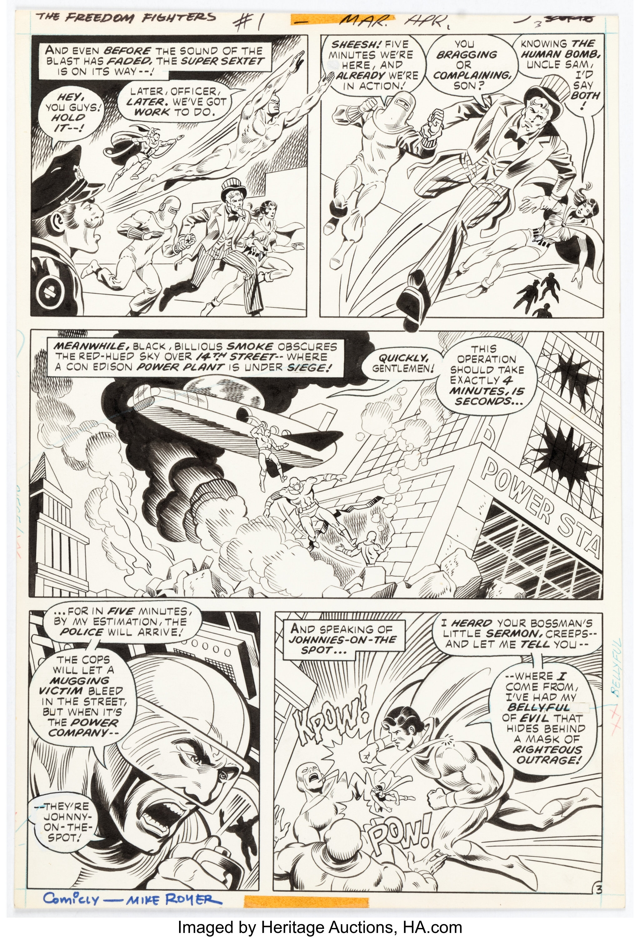 Ric Estrada And Mike Royer The Freedom Fighters #1 Story Page 3 