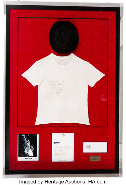 Michael Jackson's fedora hat signed by MJ