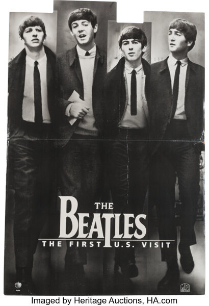 The Beatles First US Visit Stand Up Display in Box (circa 1990s 