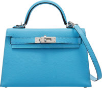 Bleu Celeste Epsom Kelly Sellier 25 Palladium Hardware, 2021, New York  Handbags & Accessories September 2022, 2022