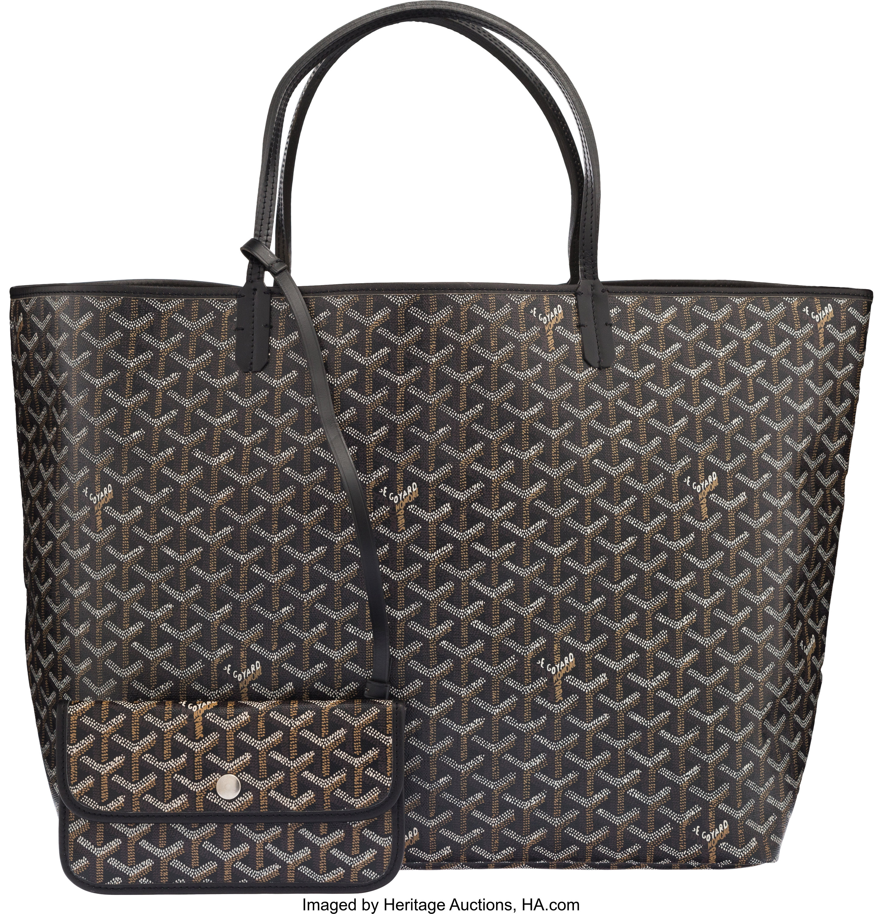 Goyard Black Goyardine Coated Canvas St. Louis PM Tote Available For  Immediate Sale At Sotheby's