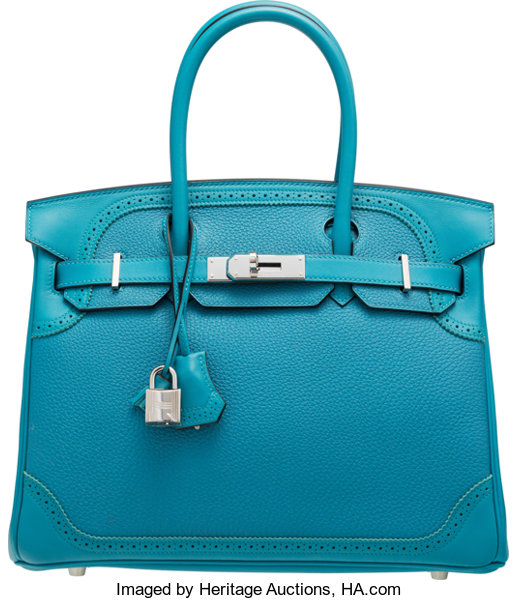 Sold at Auction: Hermes Limited Edition Tri-Color Birkin 35 W/Box