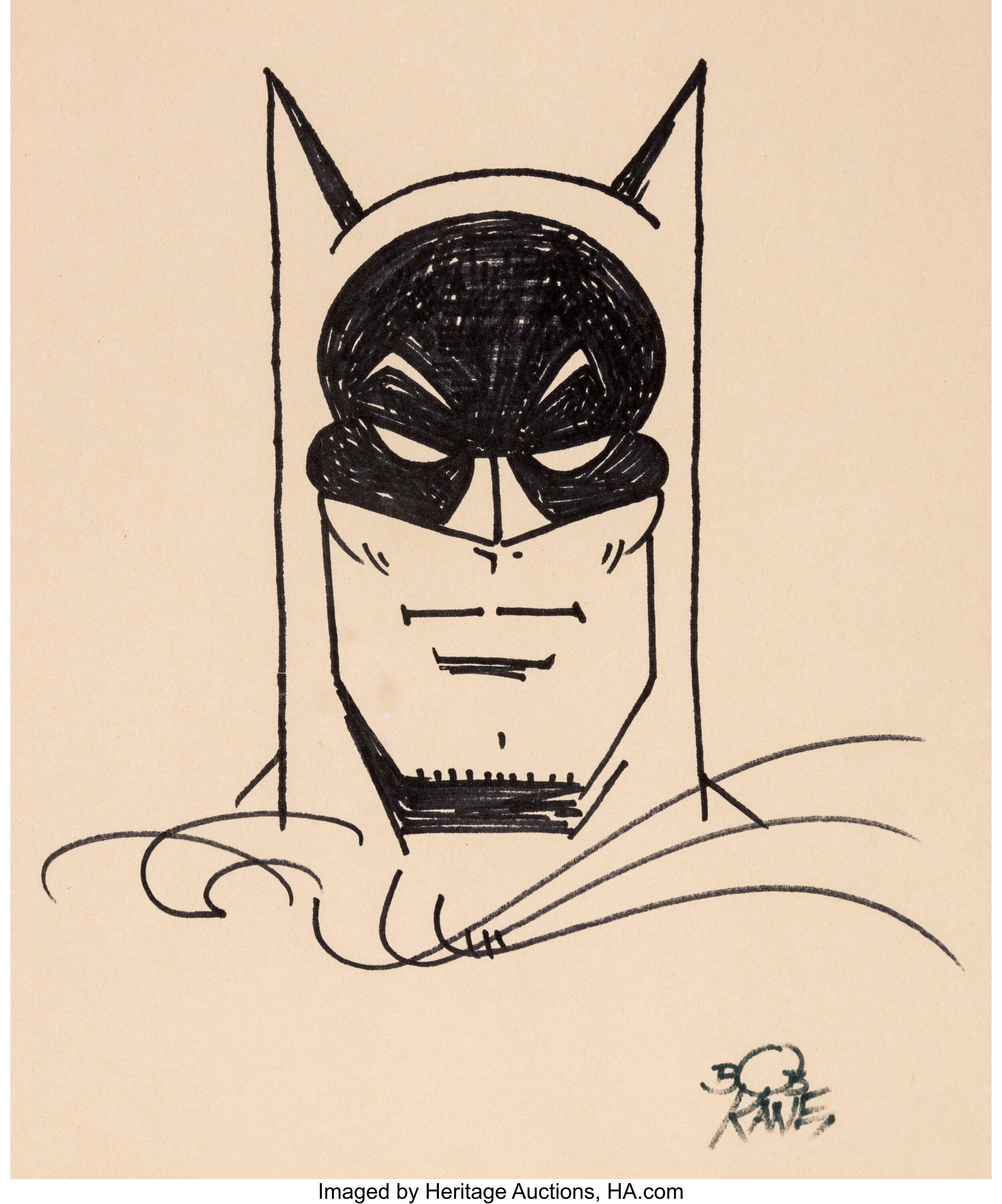 Batman Bob Kane Illustration (DC Comics, ).. ... Original | Lot  #11261 | Heritage Auctions