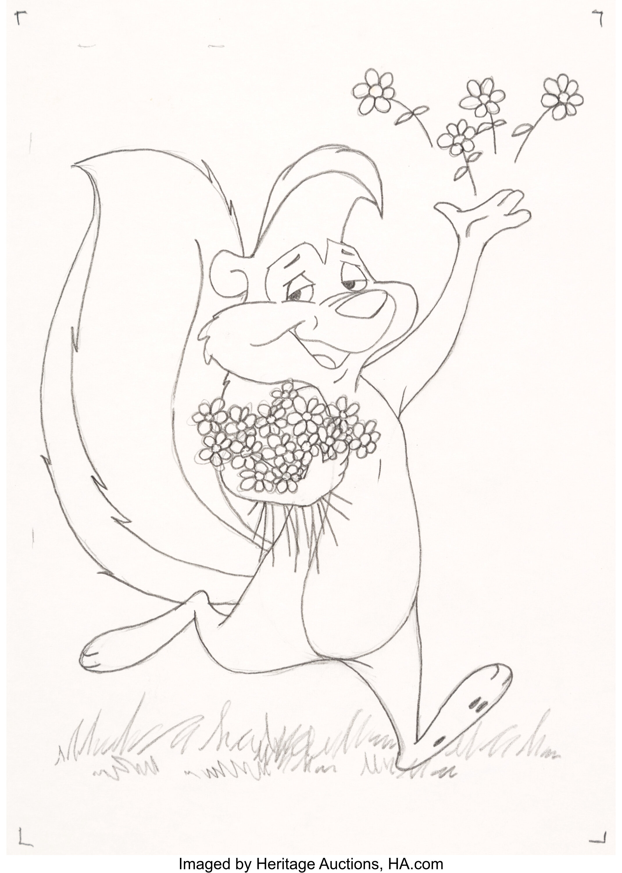 pepe le pew printable coloring pages