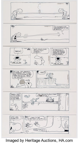 Roger Bollen Animal Crackers Daily Comic Strip Original Art Group