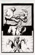 Mark Texeira Sabretooth #3 Wolverine Painted Cover Original Art, Lot  #92329