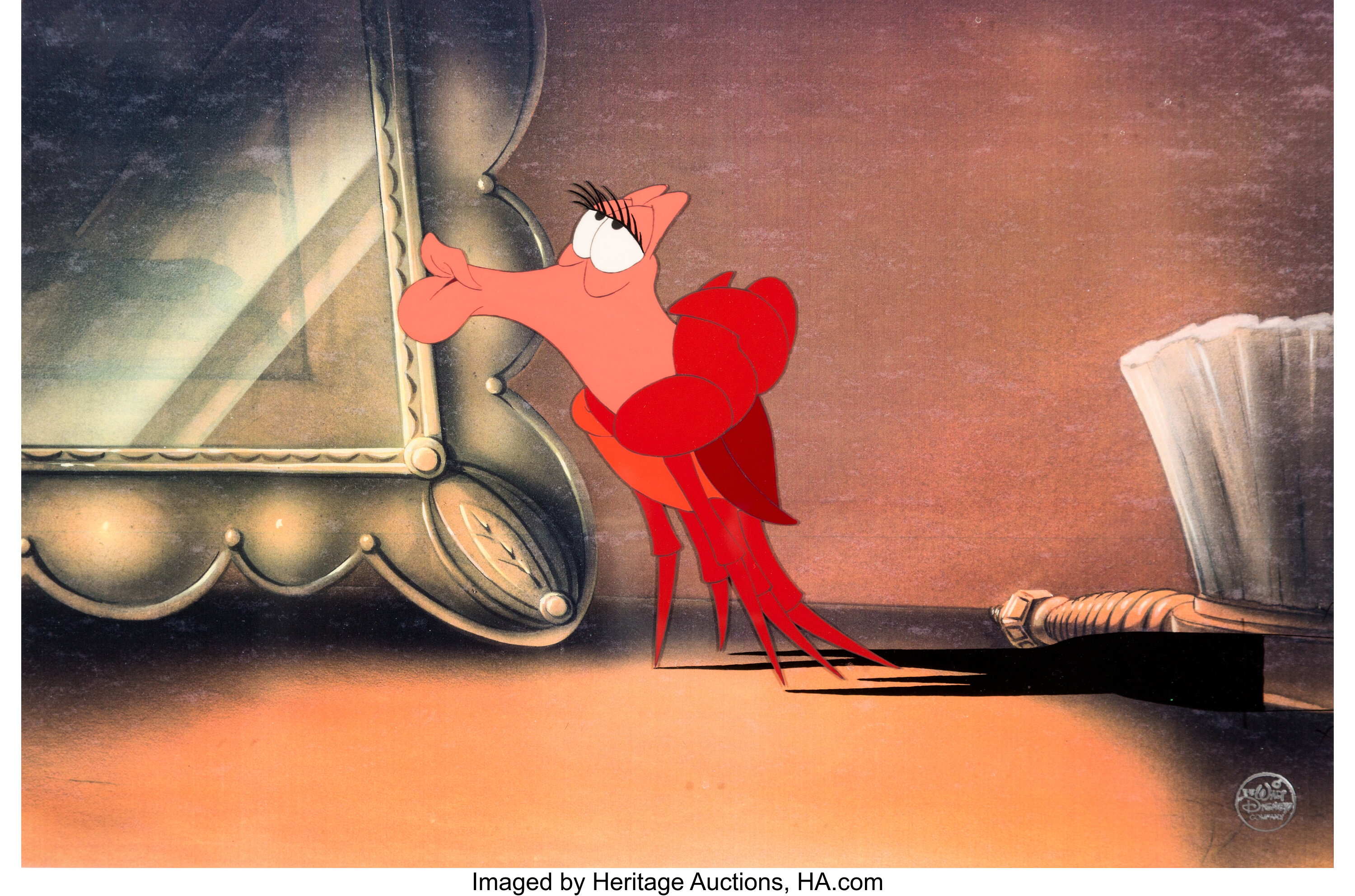 The Little Mermaid Sebastian Production Cel (Walt Disney, 1989 ...