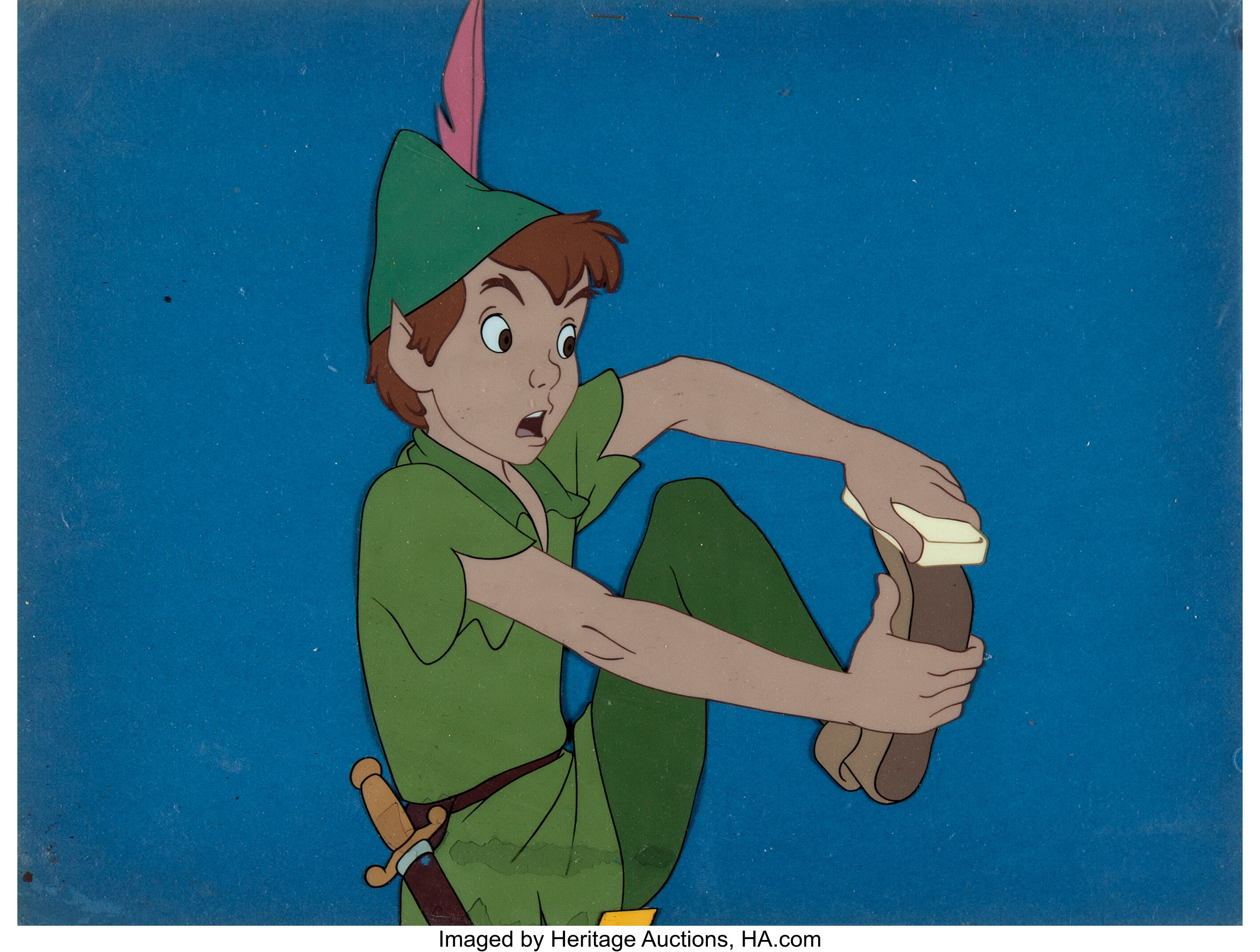 Peter Pan Production Color Model Cel Walt Disney 1953 Lot