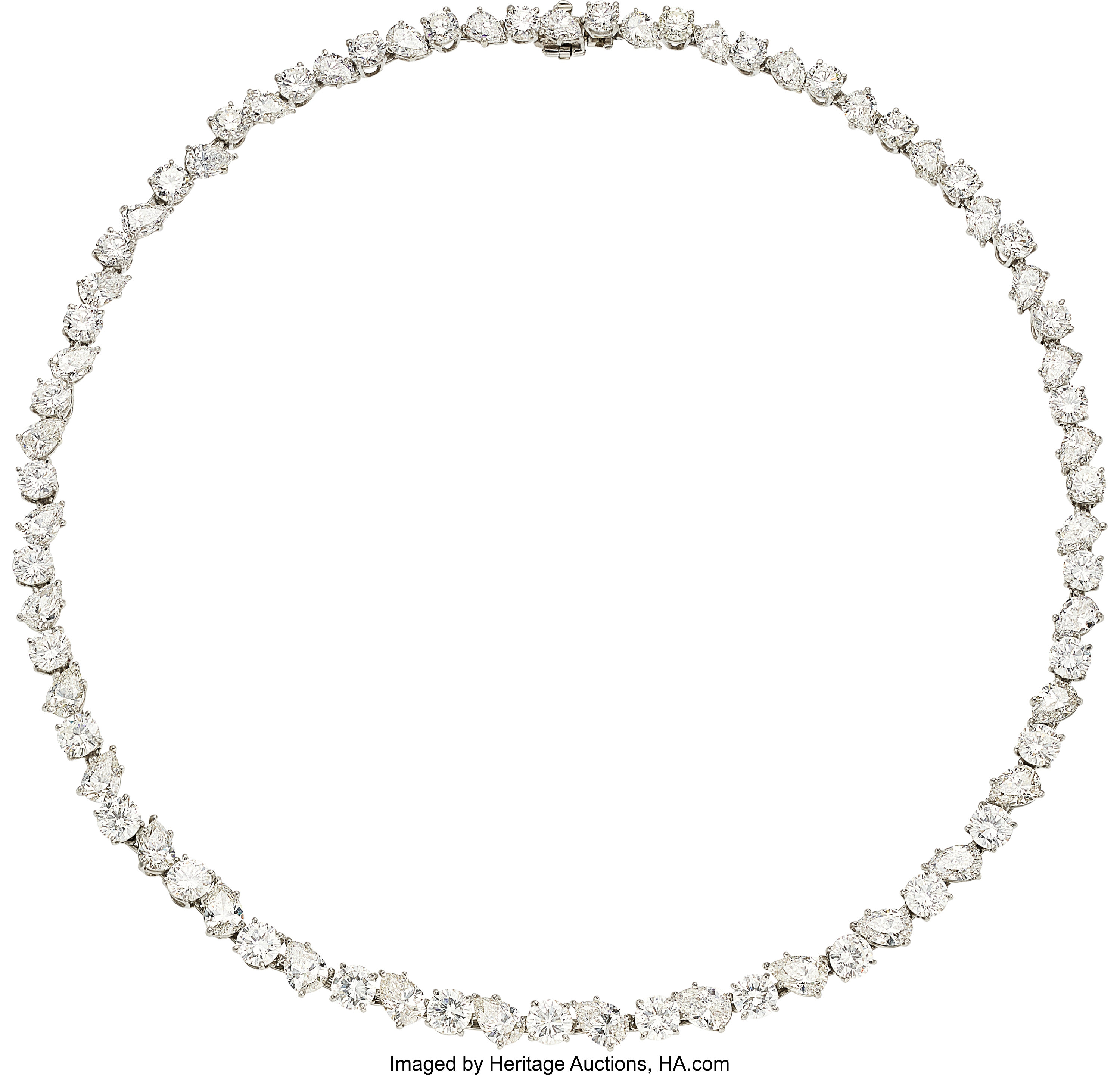 Diamond, Platinum Necklace, Harry Winston. ... Estate Jewelry | Lot ...