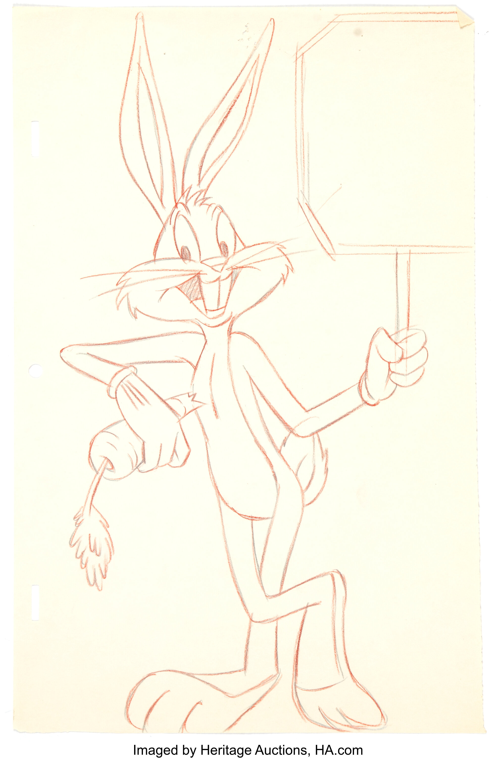 Bugs Bunny Drawing by Robert McKimson (Warner Brothers, c. | Lot #11302 ...