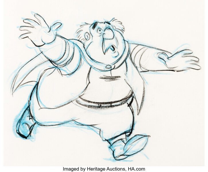 Beauty And The Beast Maurice Animation Drawing Walt Disney 1991 Lot Heritage Auctions