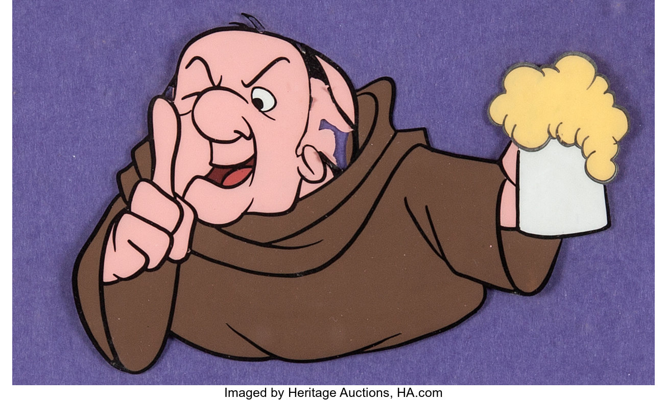 Mr. Magoo in Sherwood Forest Friar Tuck Production Cel (UPA, 1964