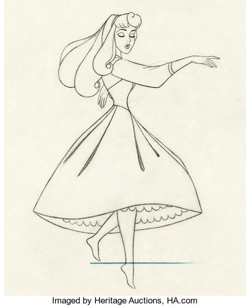 sleeping beauty briar rose animation drawing walt disney