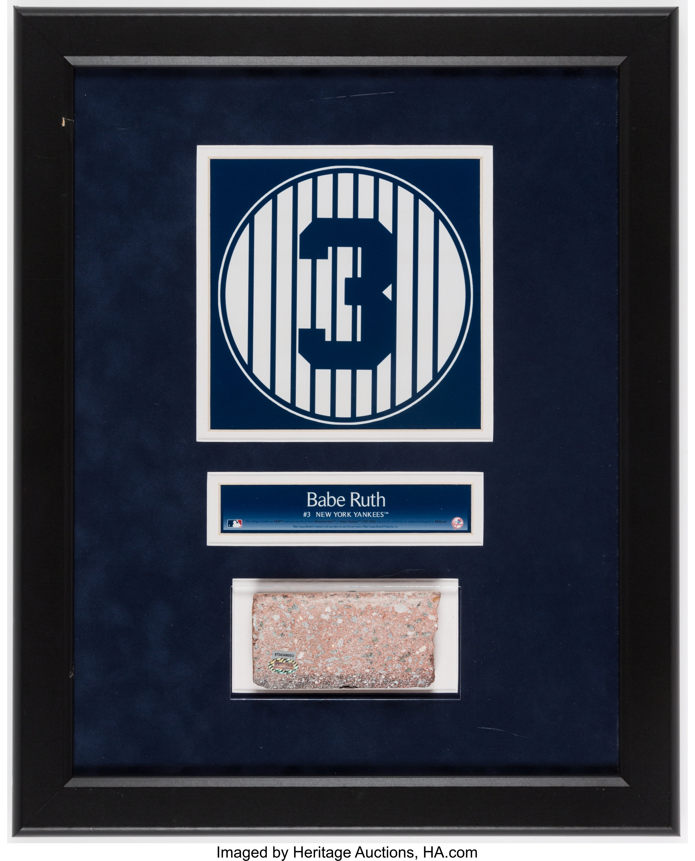 New York Yankees Framed 5 x 7 Stadium Collage with a Piece of