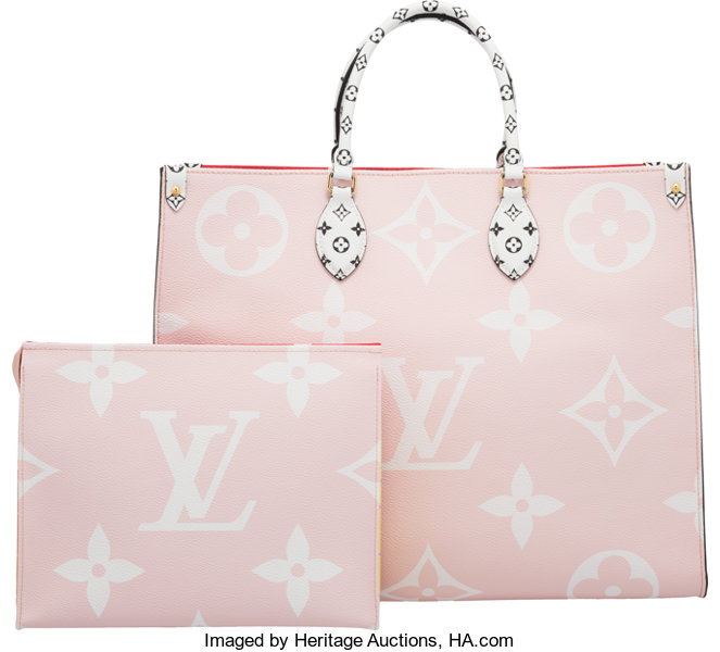 Louis Vuitton Onthego Monogram Giant Red/Pink in Coated Canvas with  Gold-tone - US