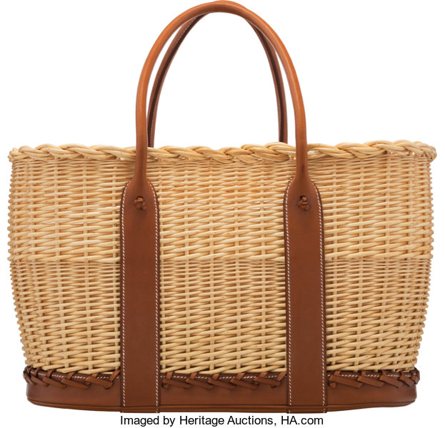 Hermès Bolide 25 Picnic Bag Barenia & Wicker 2017, A