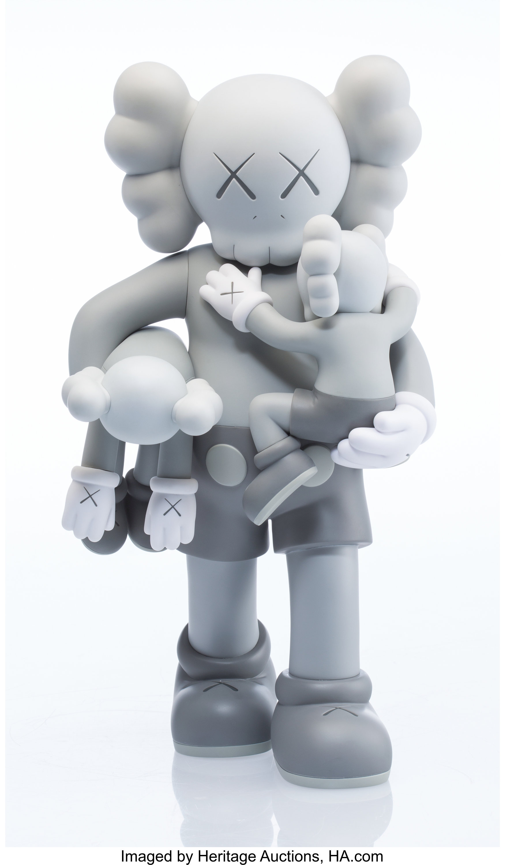 KAWS (b. 1974). Clean Slate (Grey), 2018. Painted cast vinyl