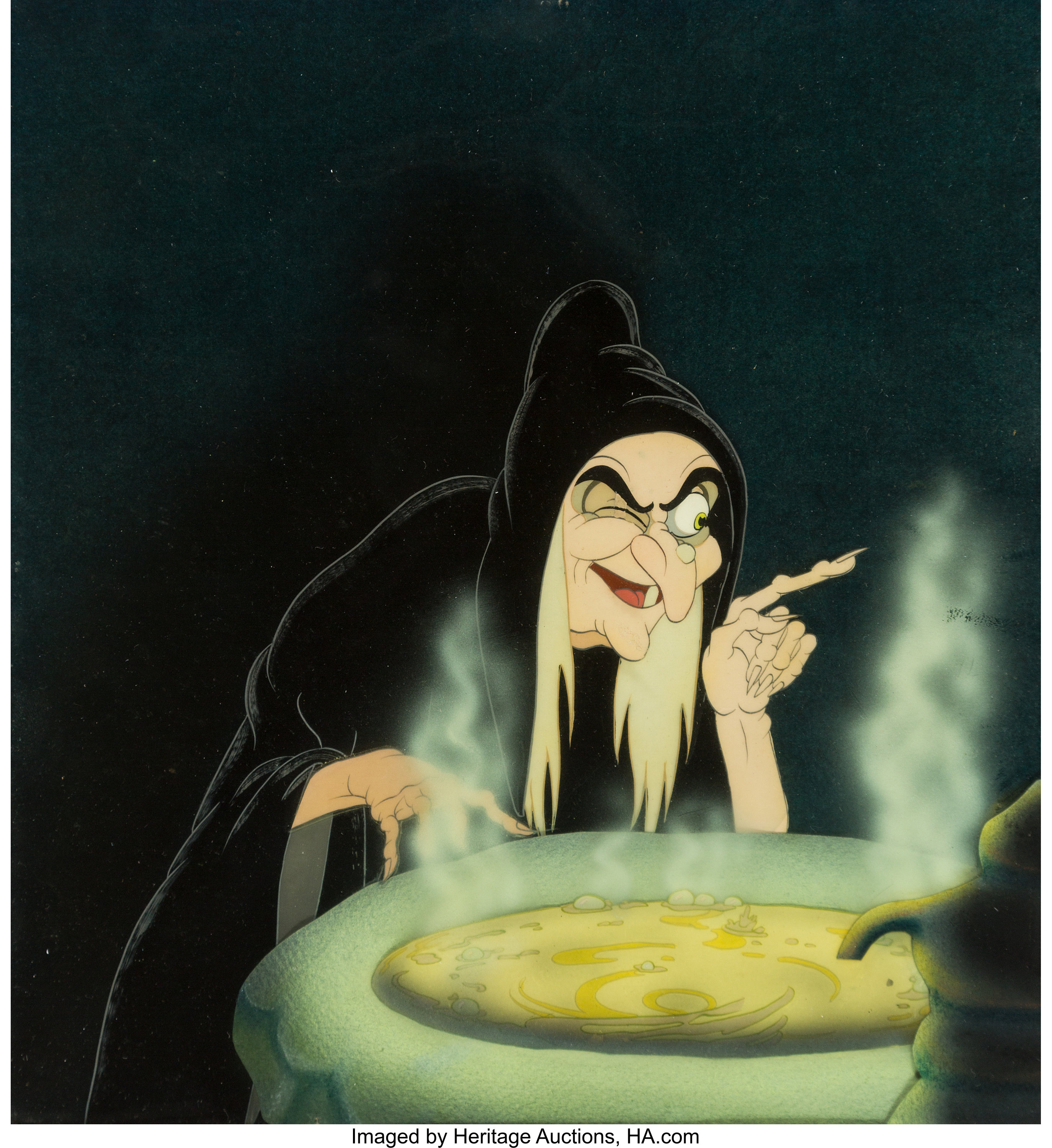 Snow White And The Seven Dwarfs Old Hag Courvoisier Production Cel Lot 62088 Heritage Auctions 