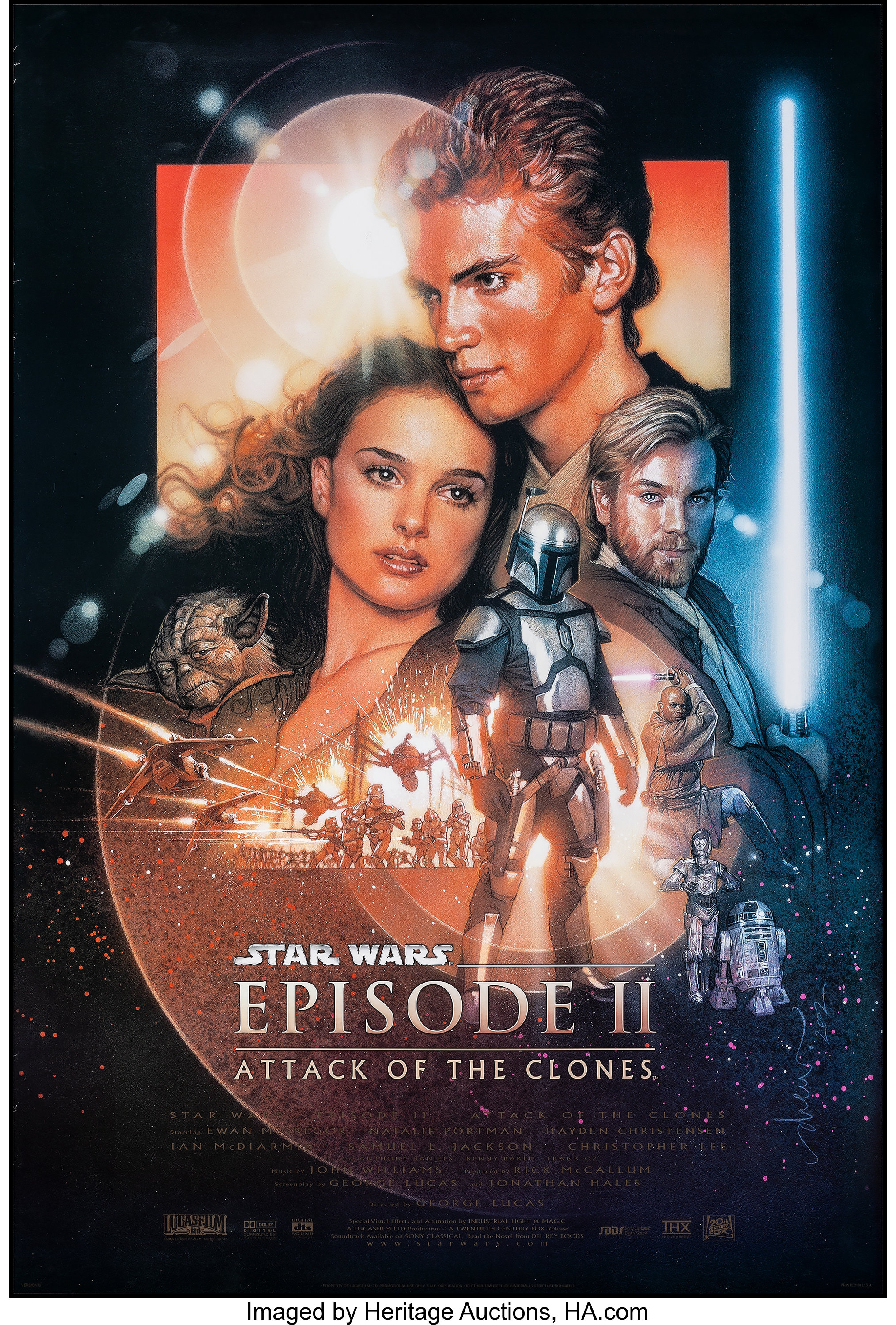 star wars attack of the clones movie poster