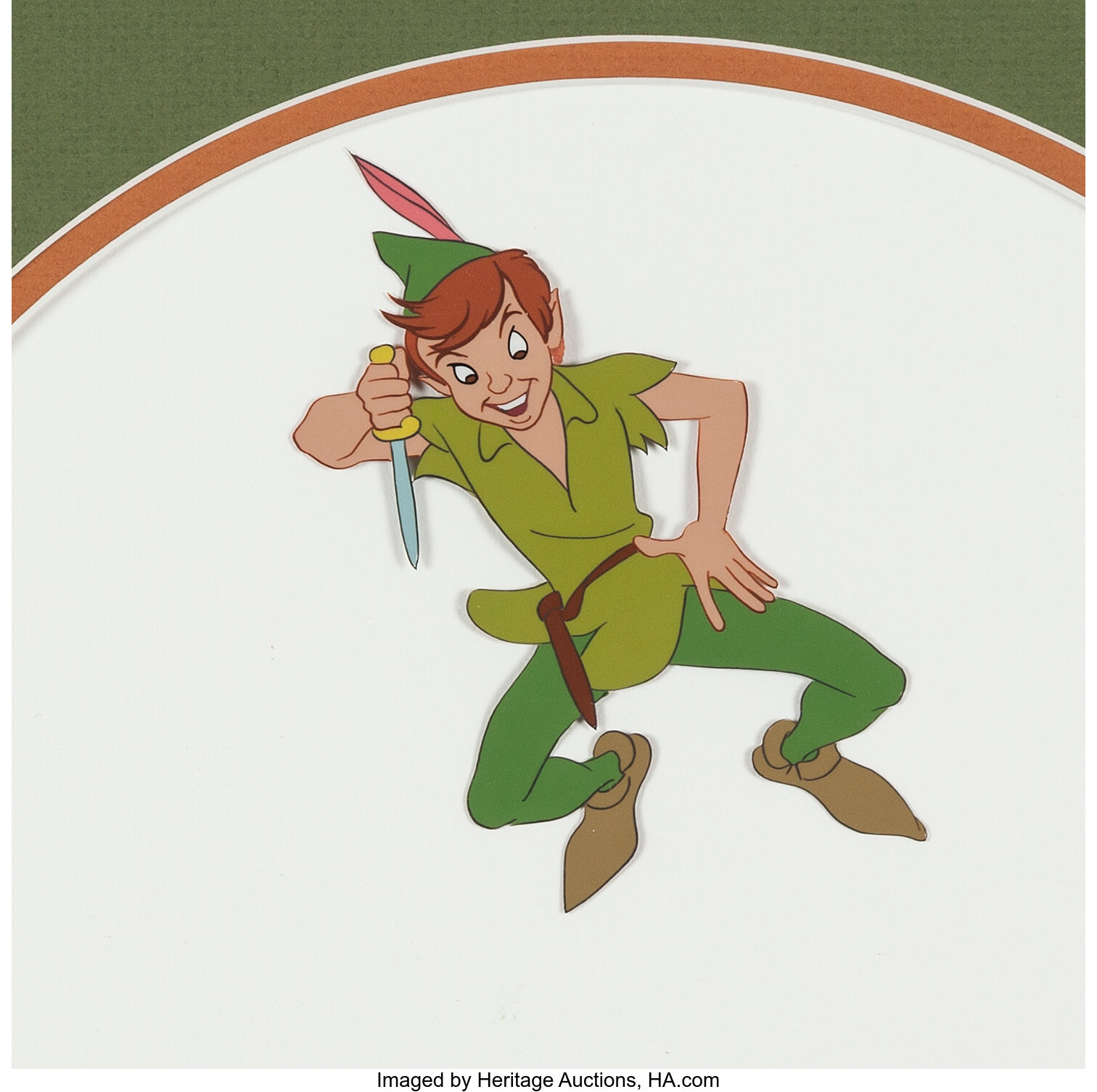 Peter Pan Production Cel (Walt Disney, 1953). ... Animation Art | Lot ...