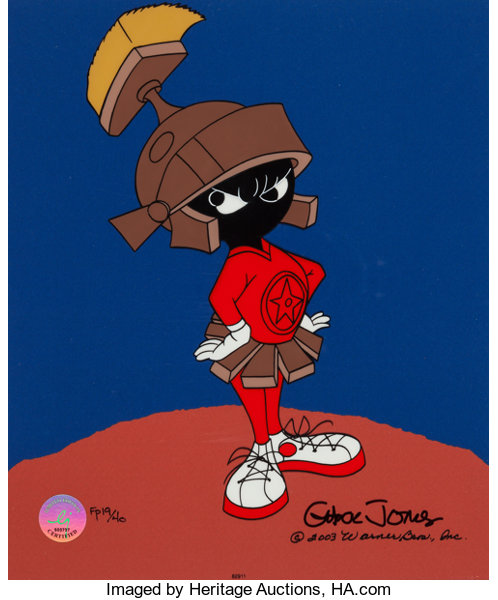 Daffy Duck, Marvin Martian and Gossamer - Duck Dodgers @ Chuck Jones  Gallery — Chuck Jones Catalog 2023