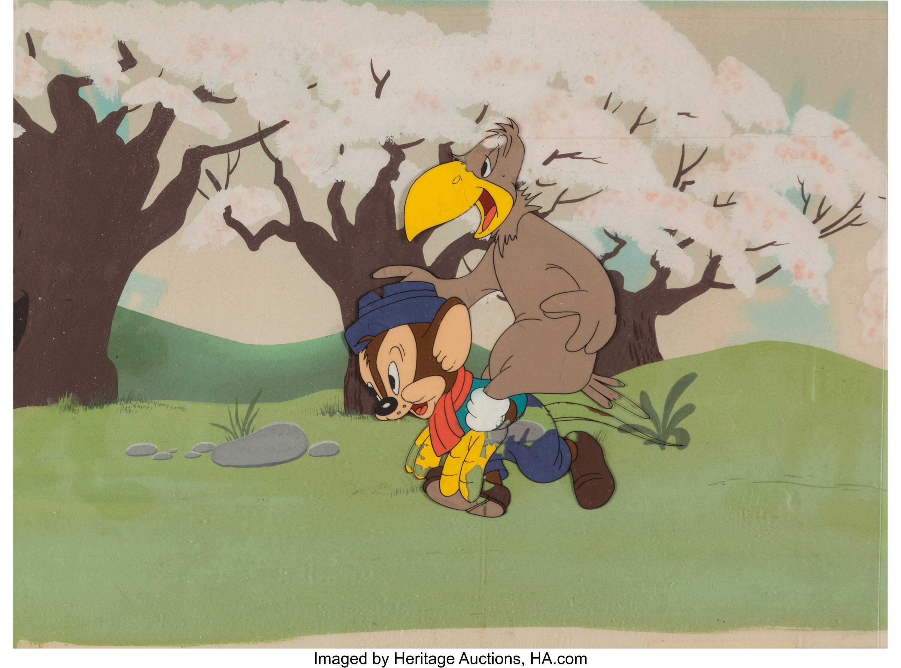 Lost and Foundling Sniffles and Hawk Production Cel on Key Master | Lot  #61126 | Heritage Auctions