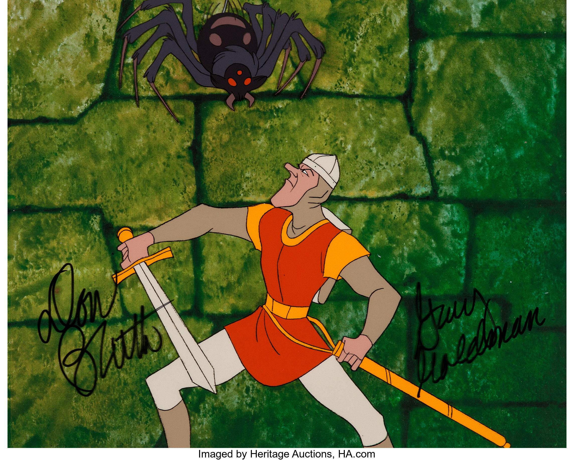 Dragon S Lair Dirk Production Cel Signed By Don Bluth And Gary Lot Heritage Auctions