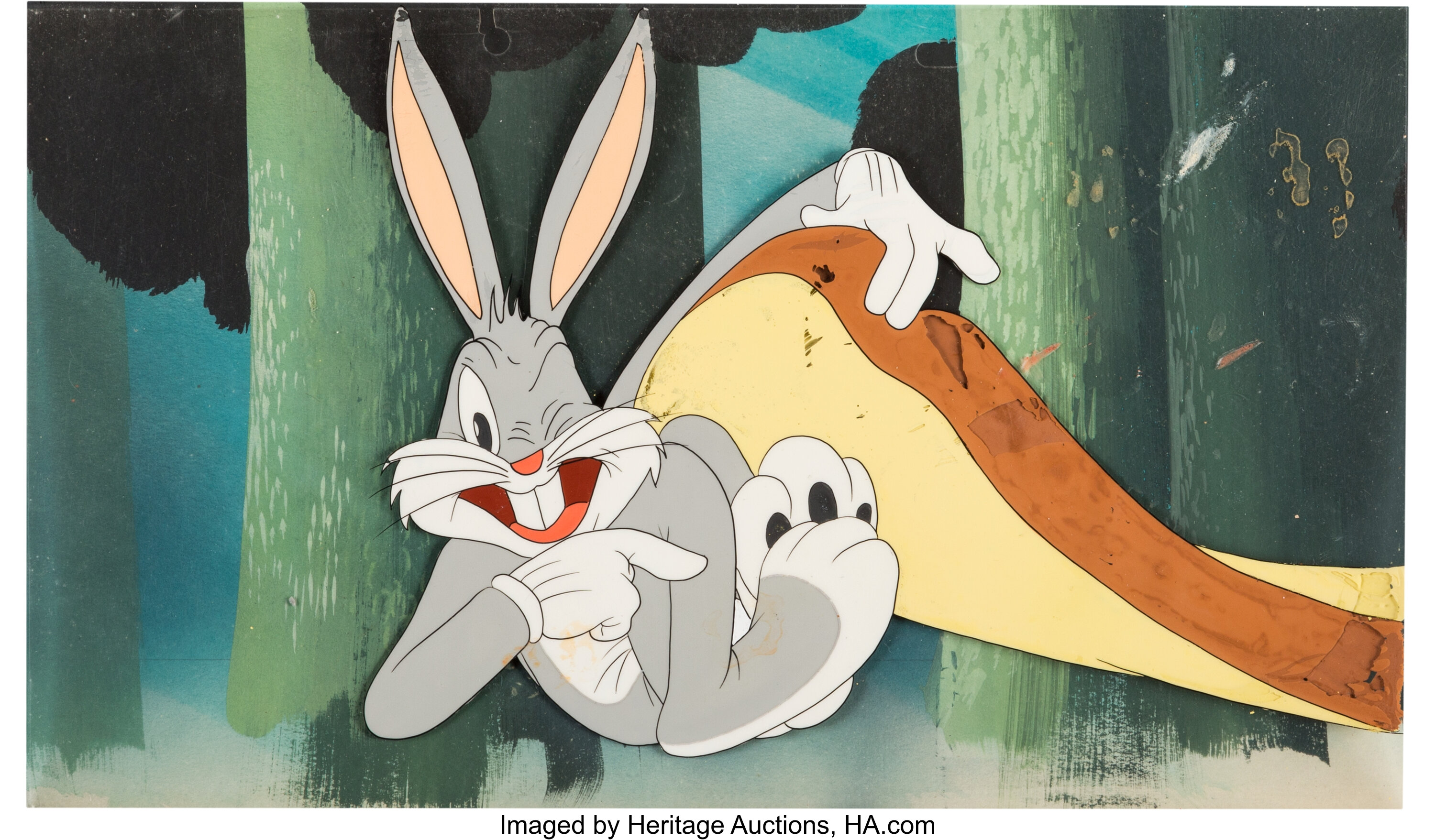 Hair Ribbin'/When Herr Meets Hare Bugs Bunny Color Model Cel with