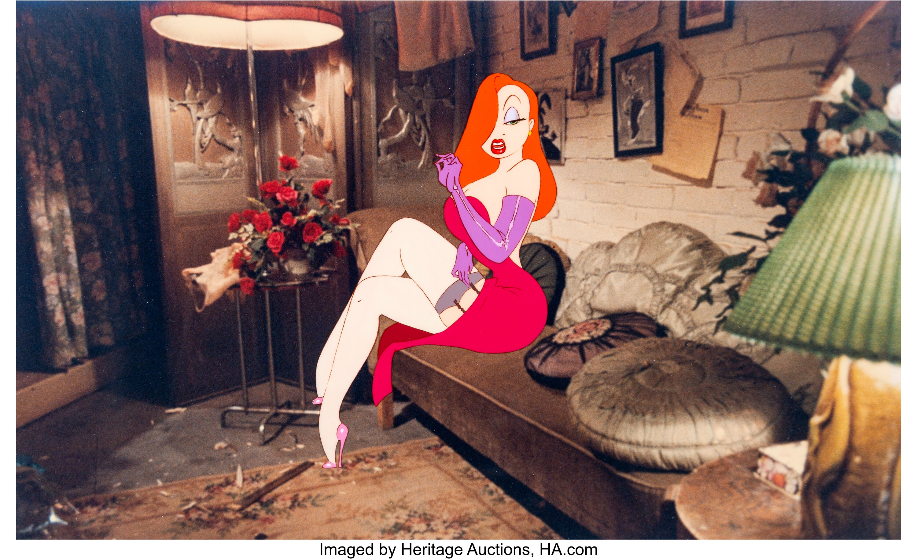 Who Framed Roger Rabbit Jessica Rabbit Production Cel Walt Lot 