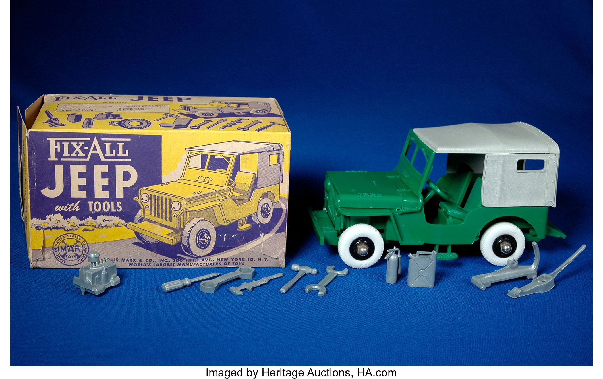 Fix-All Jeep with Tools Toy in Original Box (Louis Marx and | Lot