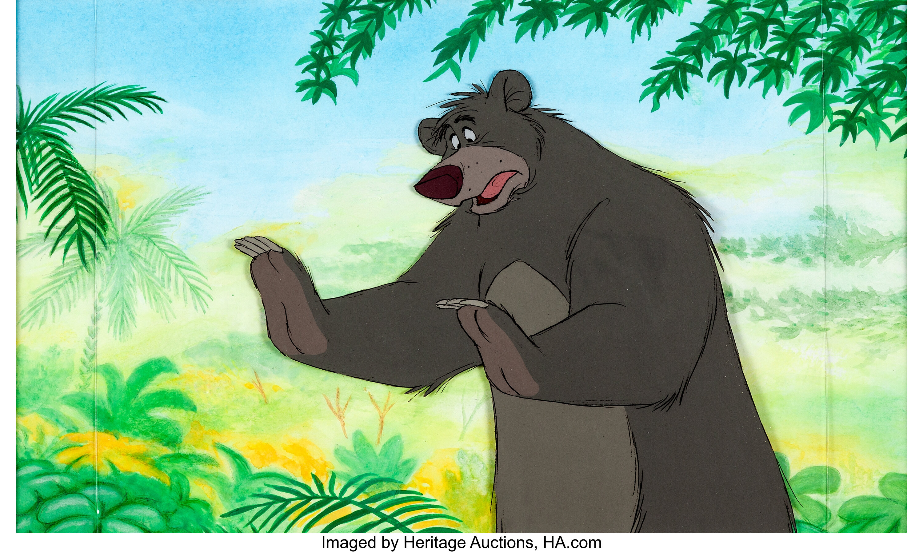 Jungle Book(1967) Baloo And Kaa Production Cel Image Walt Disney The ...