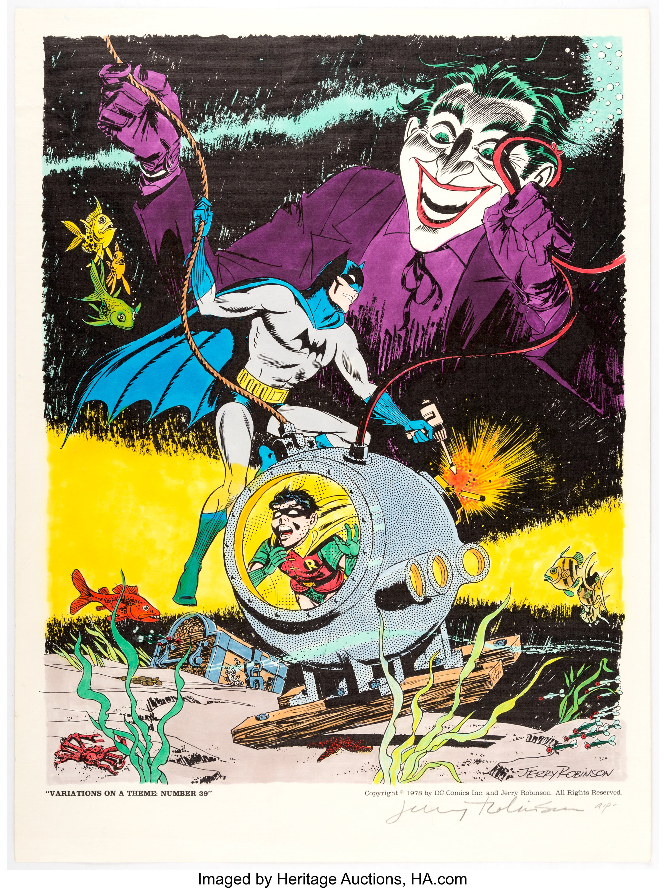 Jerry Robinson Variations on a Theme #39 Batman-Joker Portfolio | Lot  #17834 | Heritage Auctions