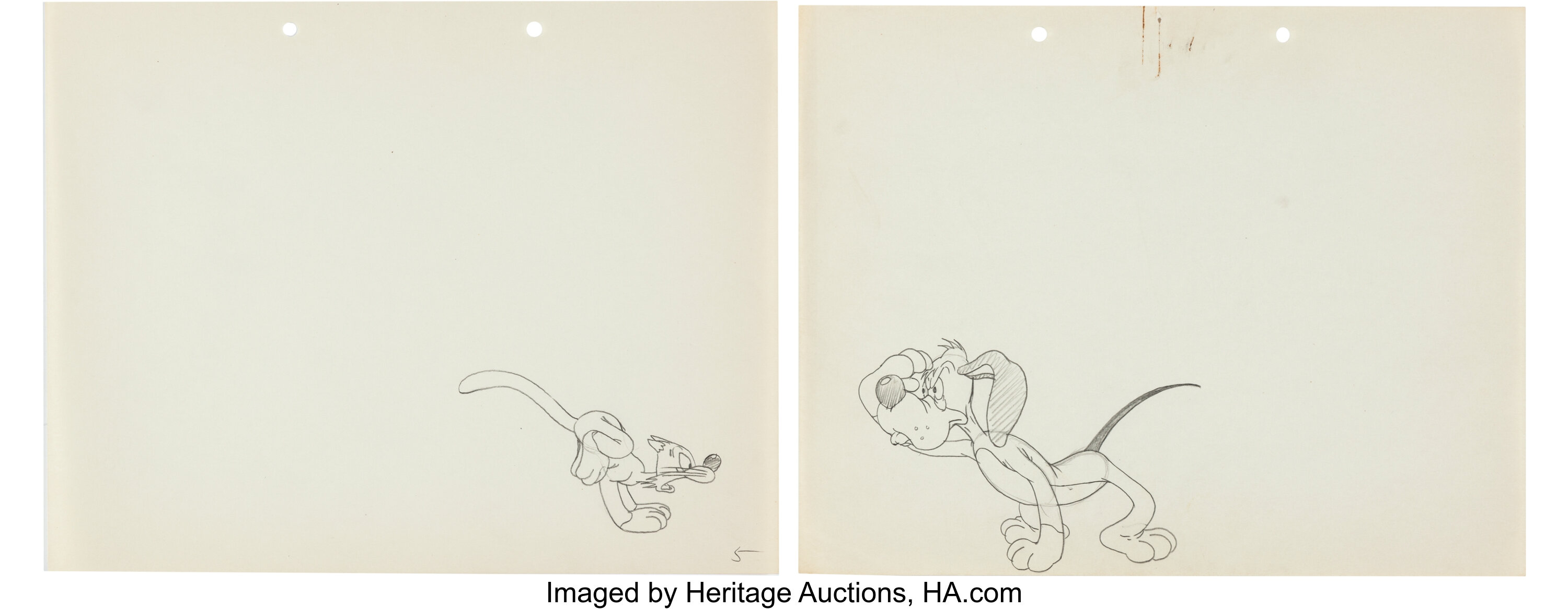 The Hep Cat Animation Drawings Group Of 2 Warner Brothers 1942 Lot Heritage Auctions