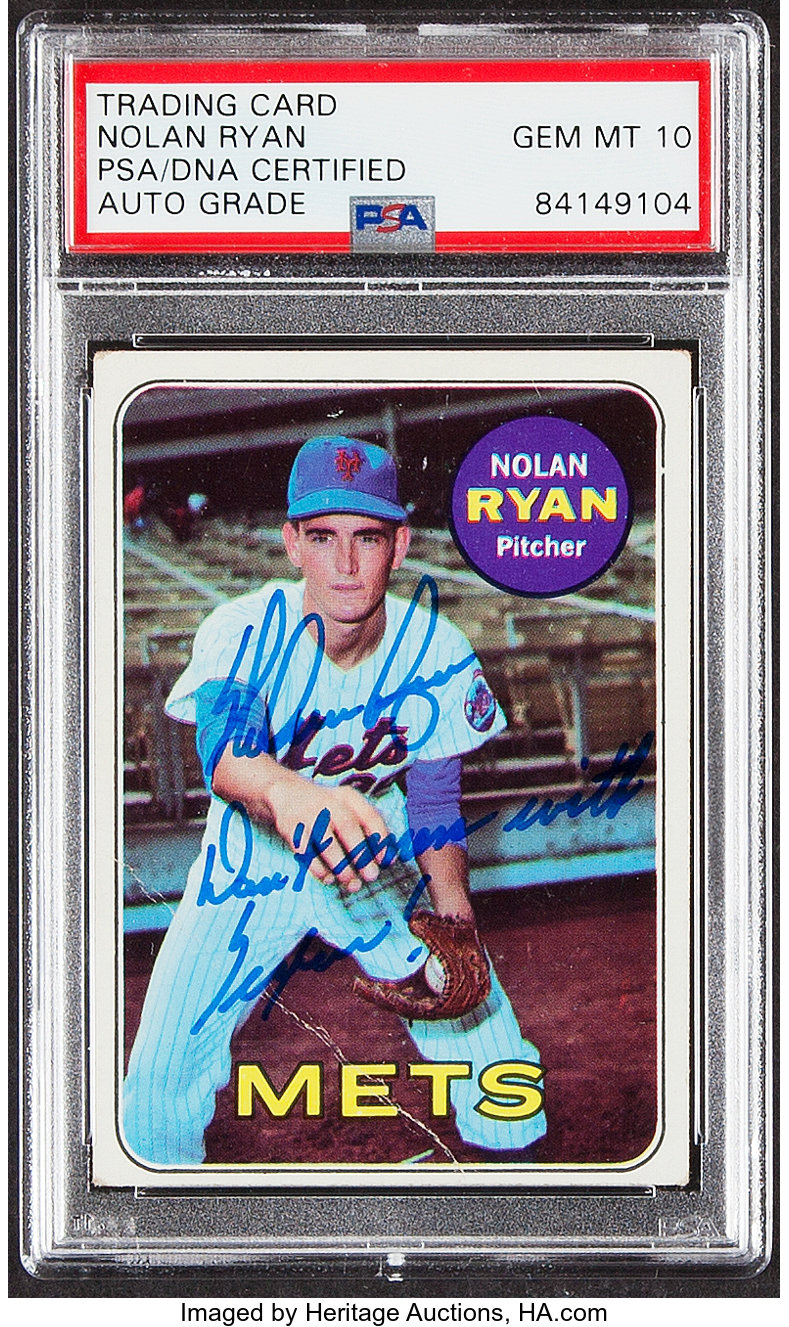  1969 Topps Regular (Baseball) card#533-psa Nolan Ryan