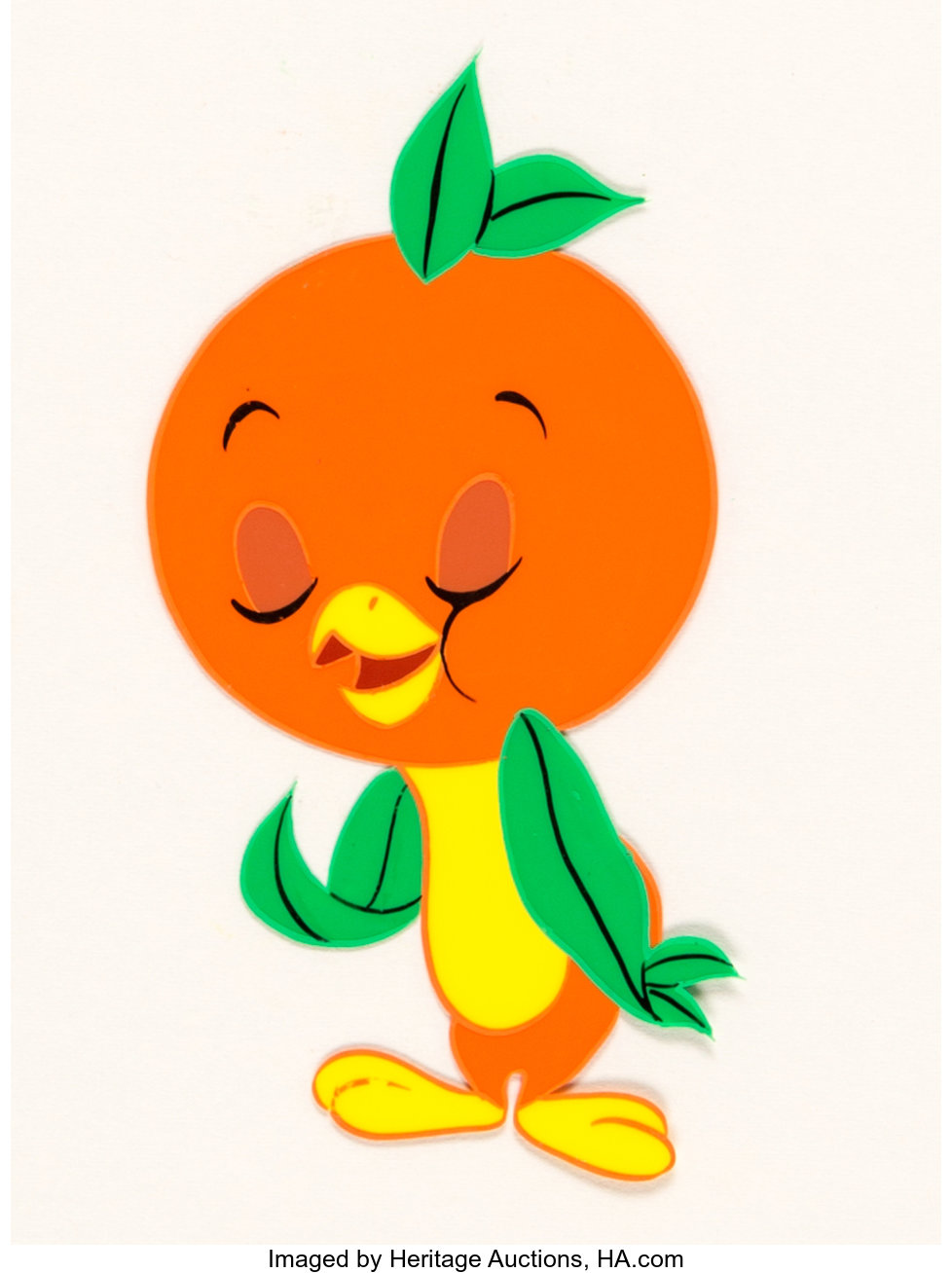 orange bird clipart