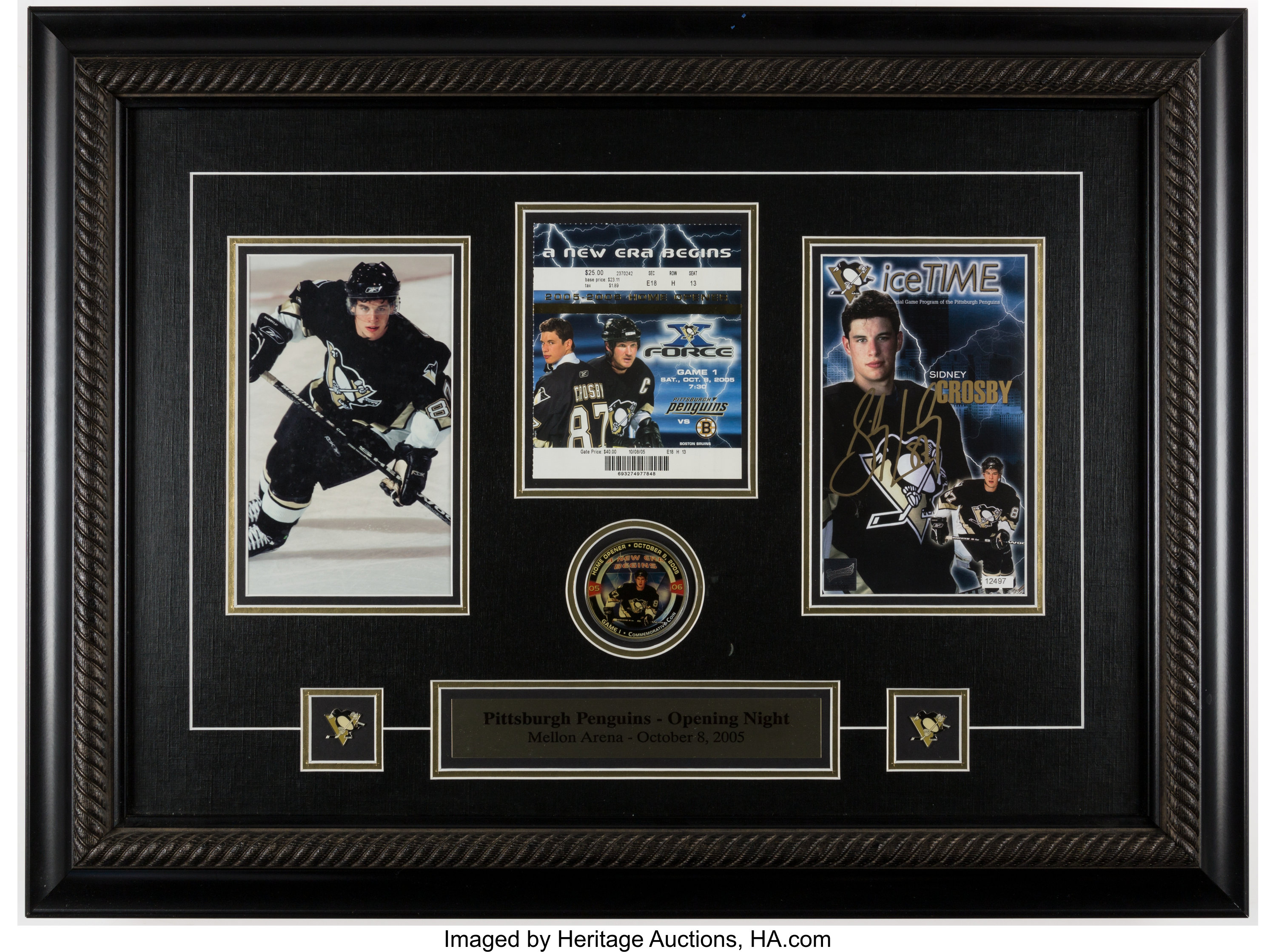 Sidney Crosby Pittsburgh Penguins Autographed Framed 8