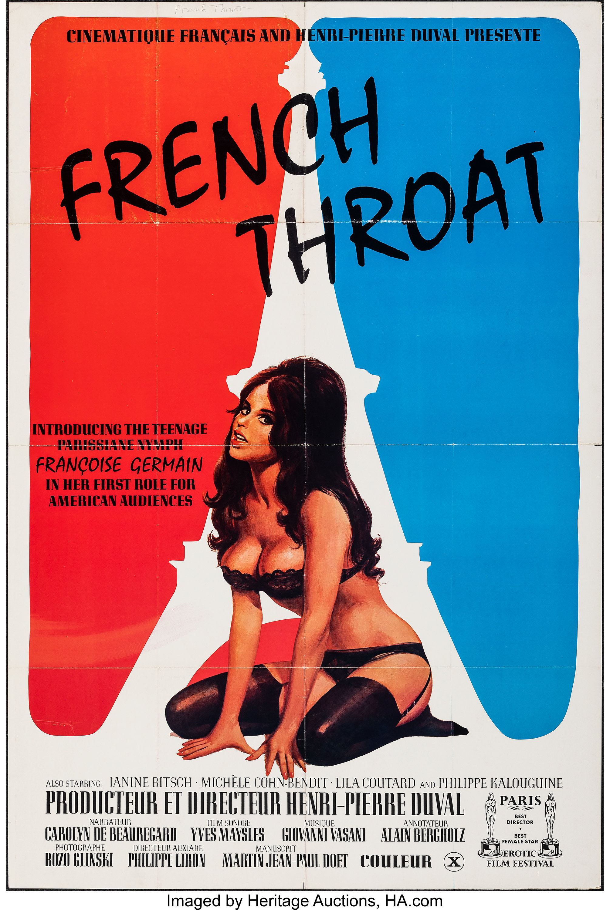 French Throat (P.R. Film Service, 1975). Folded, Very Fine-. One | Lot  #53195 | Heritage Auctions