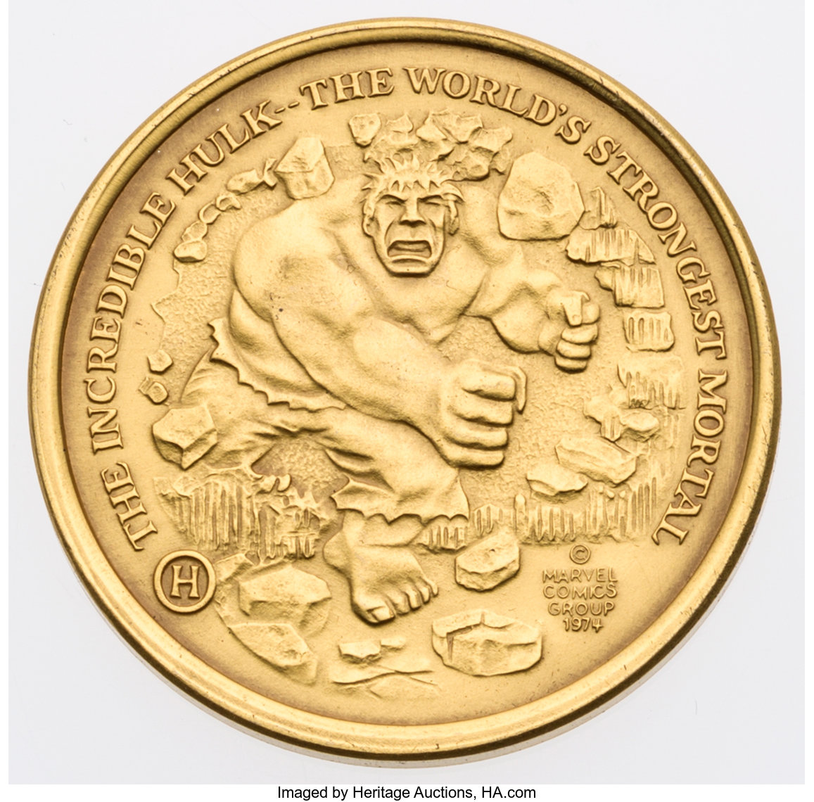 Incredible Hulk Official Marvel Gold Collector's Coin #1056 | Lot