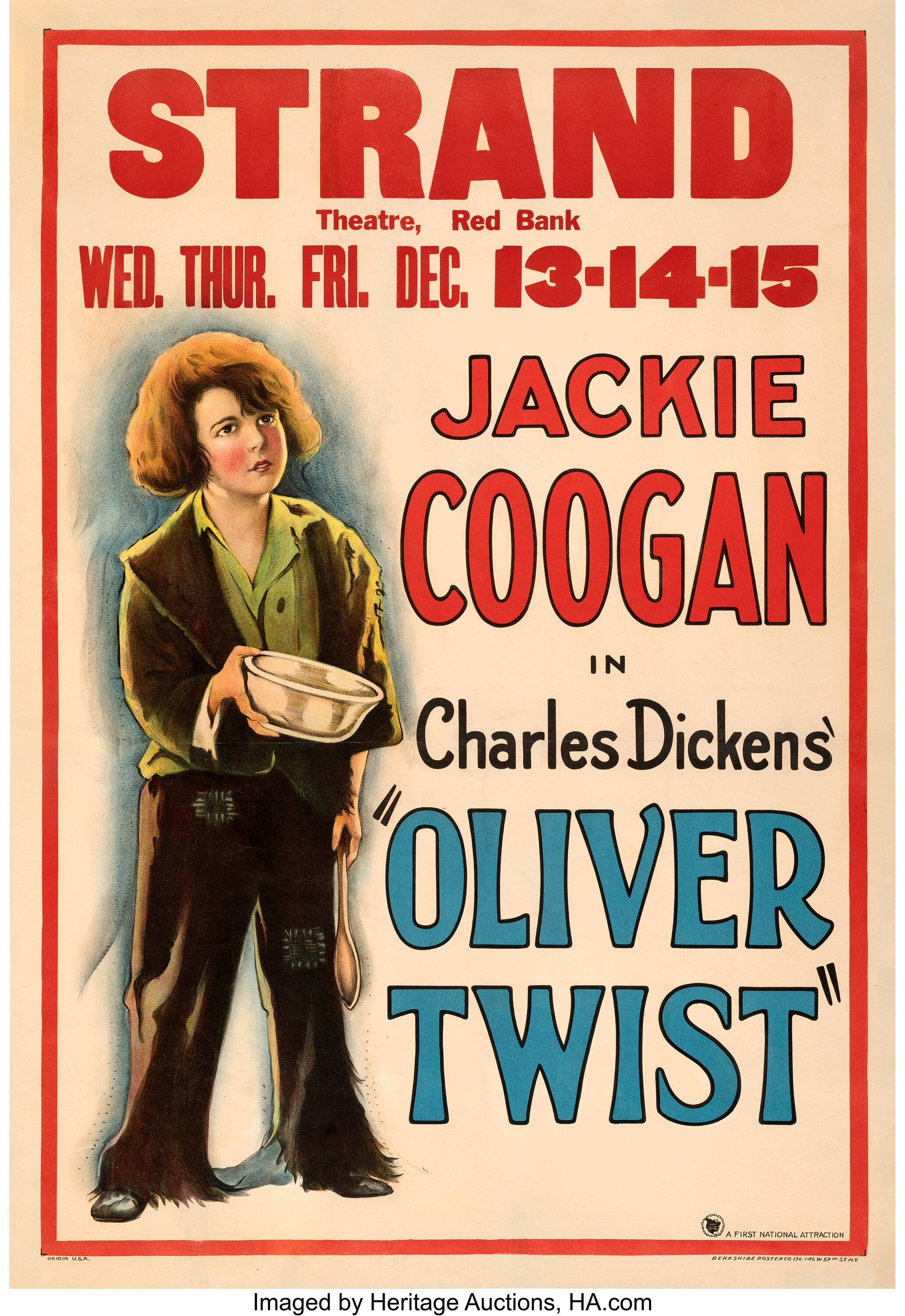 Oliver Twist (1933) Original One-Sheet Movie Poster - Original Film Art -  Vintage Movie Posters