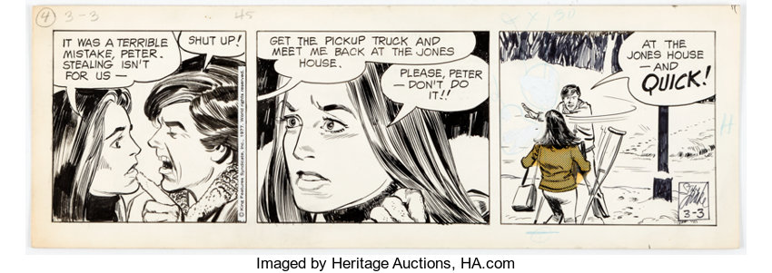 Stan Drake Heart Of Juliet Jones Daily Comic Strip Original 