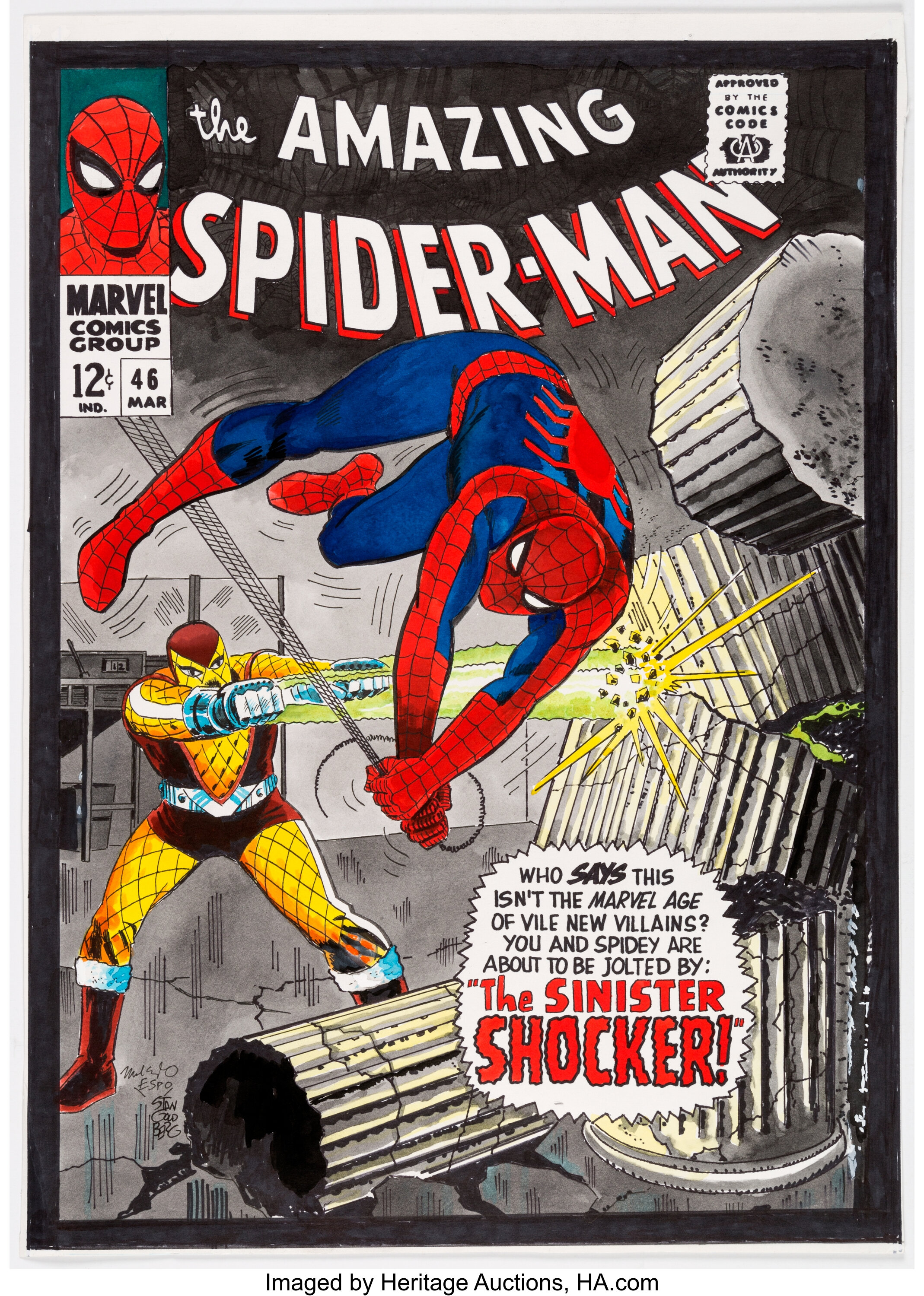 Amazing Spiderman #157 Vintage Comic Cover 2" x 3" Refrigerator or Locker MAGNET 