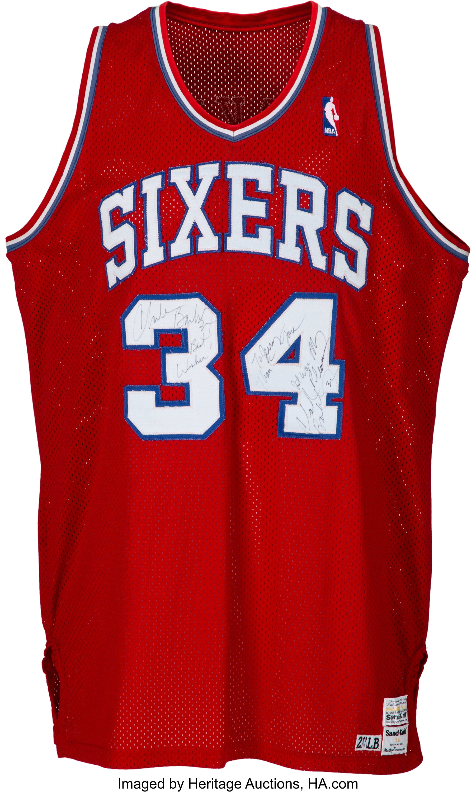 1988-89 Charles Barkley Game Worn & Signed Philadelphia 76ers | Lot ...